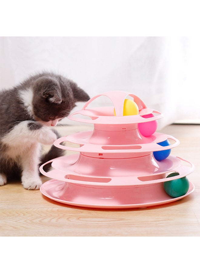Kidle Pet Amusement Plate Cat Toy Pink 44.5x21x4cm - Image 5