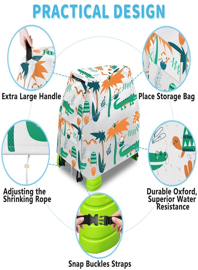 Infowush Kids Water Table Cover for Step 2 Rain Showers Splash Pond Water Table, Outdoor Play Toys Cover for Water Table for Toddlers 1-3 Waterproof Dust Proof Anti-UV-Cover only（D） - Image 3