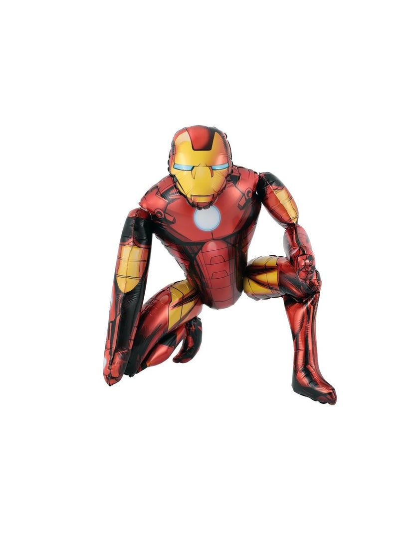 Iron man 70*66cm ,3D iron man shape foil balloon ,super hero foil ballon ,standing  ballon ,kids toy ,children’s cartoon toys for birthday party decoration supplies