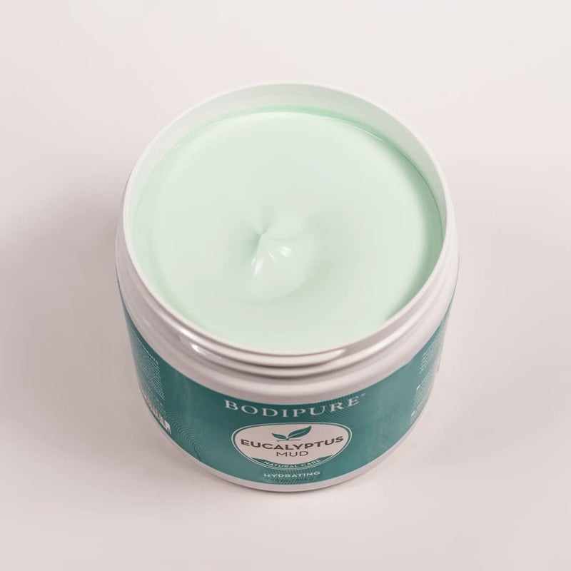 Bodipure Eucalyptus Mud Mask for Body Rich in Eucalyptus and Active Mud to Firm and Rehydrate Skin Spa Quality Mud Moisturizing and Cooling Skin 16 Ounce - Image 4