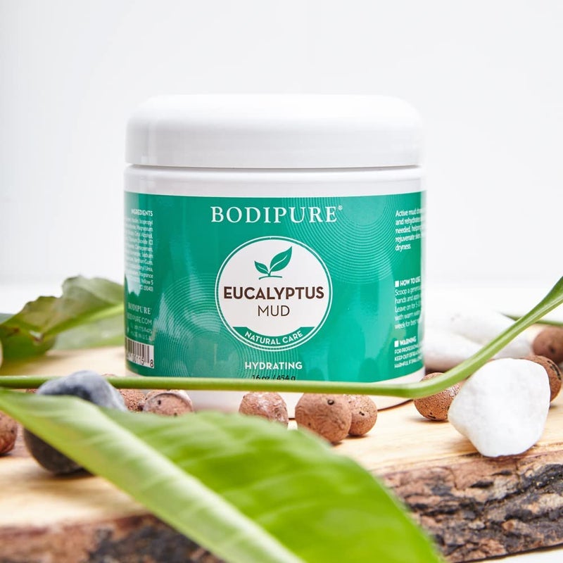 Bodipure Eucalyptus Mud Mask for Body Rich in Eucalyptus and Active Mud to Firm and Rehydrate Skin Spa Quality Mud Moisturizing and Cooling Skin 16 Ounce - Image 2