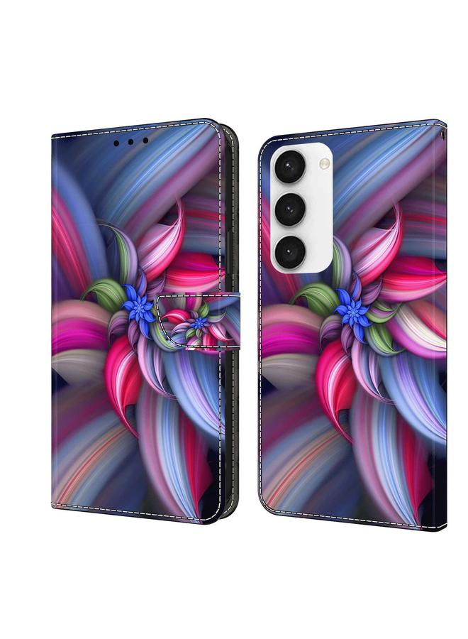 إيروريكس جراب لهاتف Samsung Galaxy S23 مصنوع من الجلد المقاوم للصدمات بتصميم كريستالي ثلاثي الأبعاد - Image 1