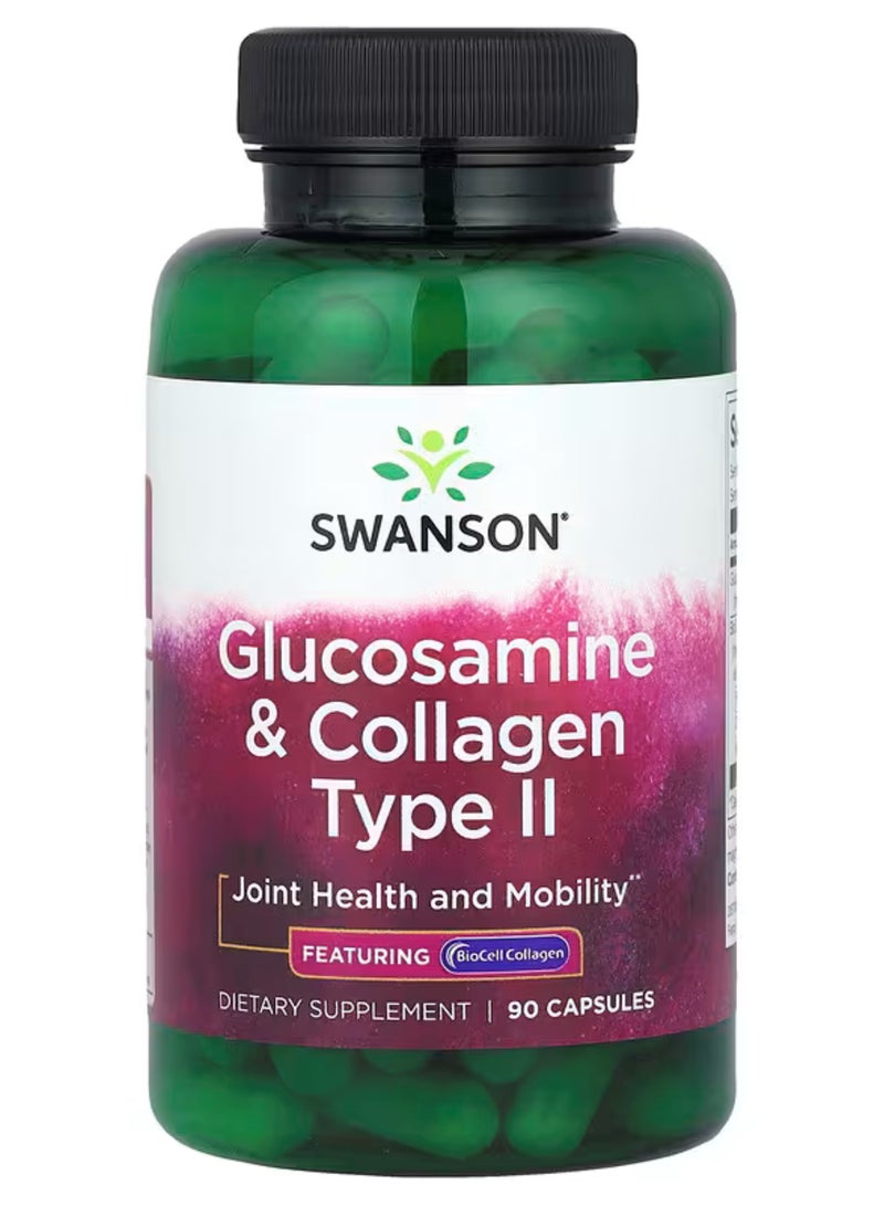 سوانسون جلوكوزامين وكولاجين من النوع الثاني، 90 كبسولة