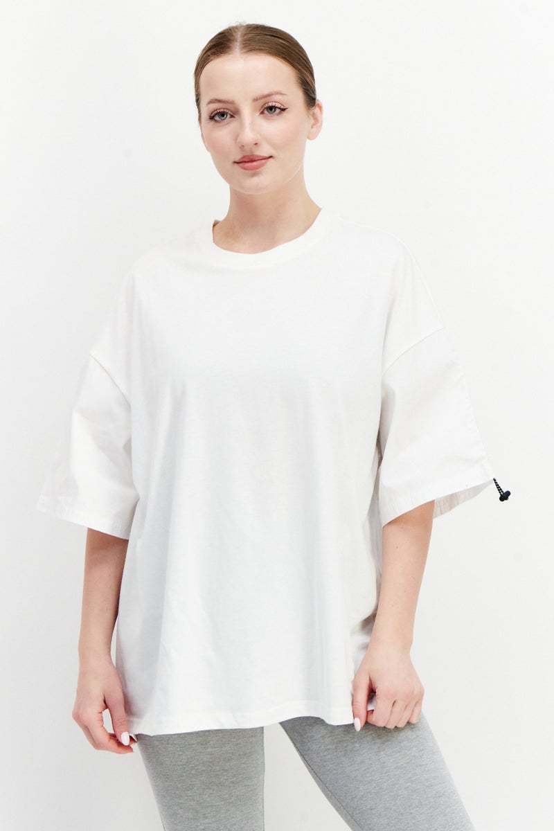 PUMA Women Sportswear Fit Short Sleeve Outdoor Top, White - Image 1