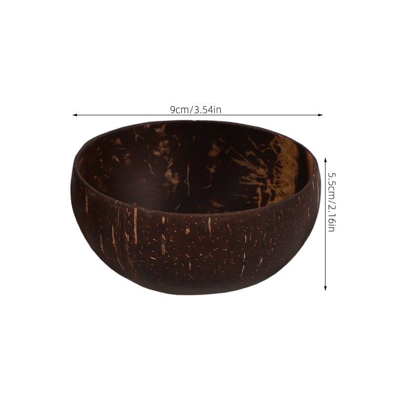 4pcs Coconuts Shell Bowl Food Serving Bowl Small Coconuts Bowl Snack Storage Bowl Small - Image 5