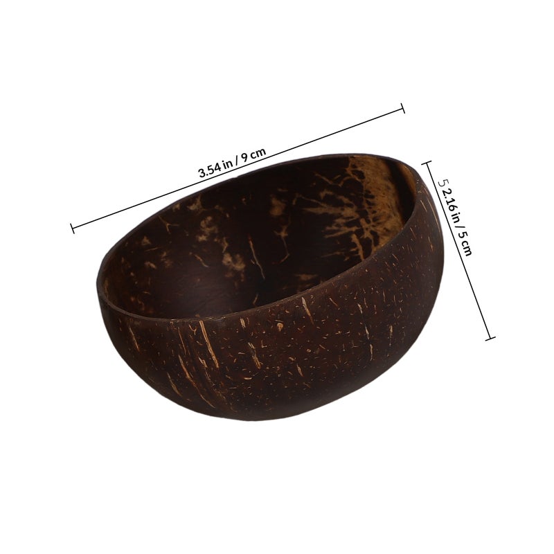 4pcs Coconuts Shell Bowl Food Serving Bowl Small Coconuts Bowl Snack Storage Bowl Small - Image 2