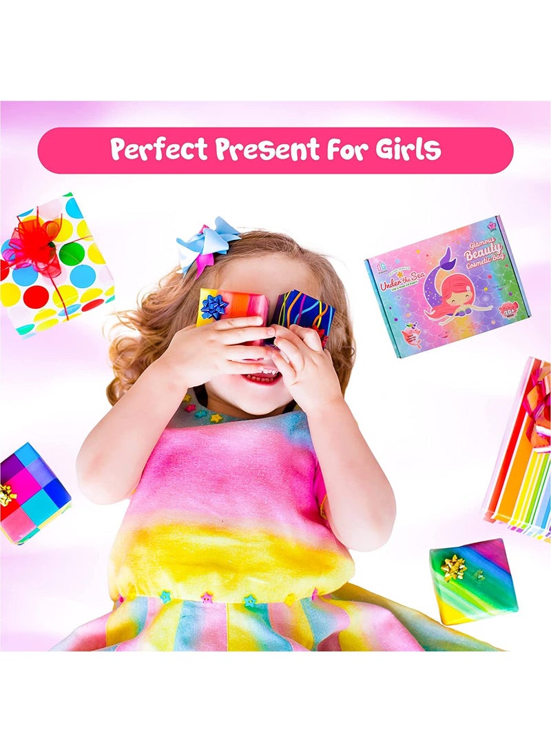 LEDIN Kids Makeup Kit for Girls,Princess Dress up Makeup Set with Cute Cosmetic Makeup Bag for Little Girls Birthday Gifts - Image 5
