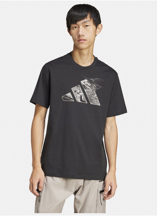 Adidas city escape logo men's graphic t-shirt  - Image 1