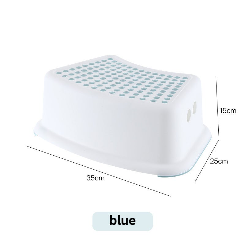 Generic Multi-Use Thickened Non-Slip Toilet Stool Water Lake Blue 