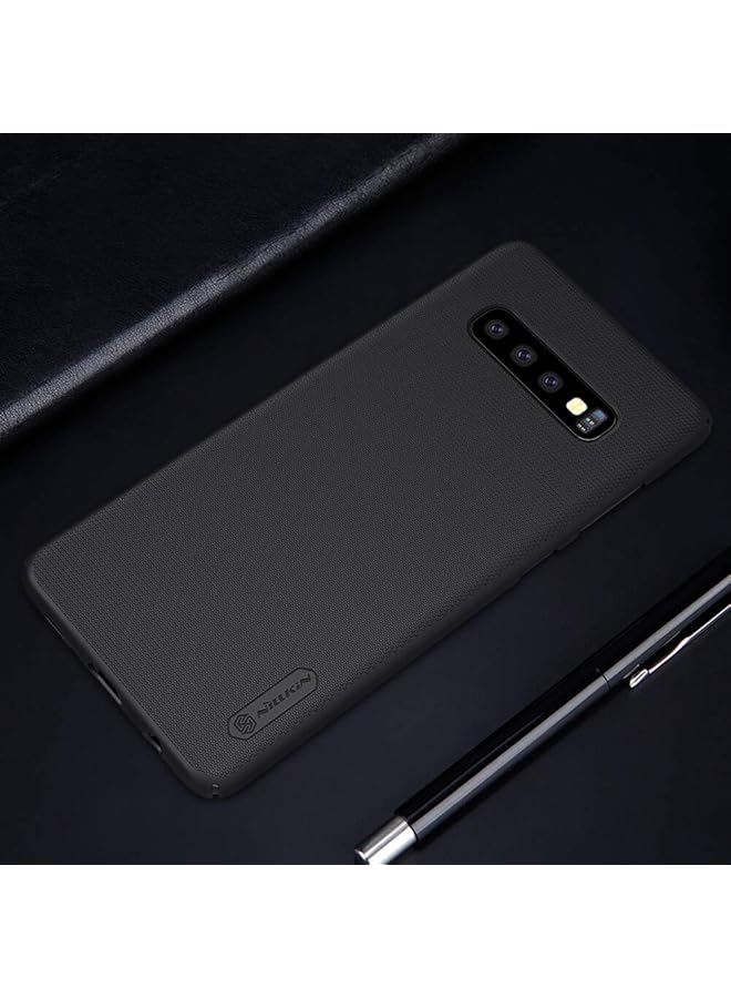 Nillkin Super Frosted Shield Series Cover Case Designed For Samsung Galaxy S10 Plus Black - Image 3