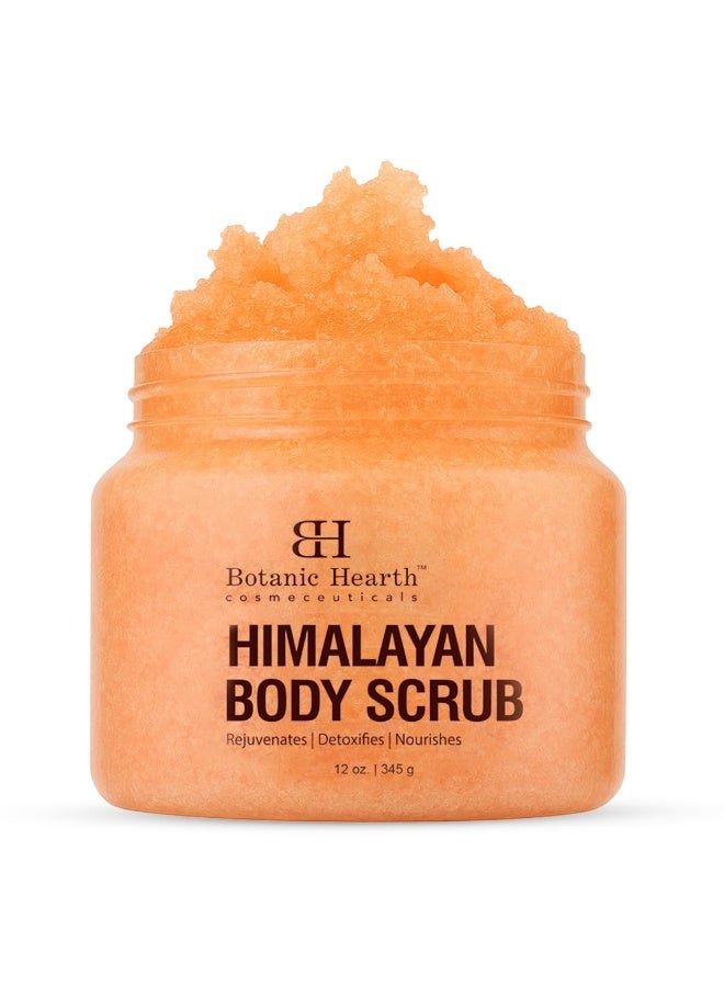 Botanic Hearth Botanic Hearth Himalayan Salt Body Scrub with Lychee Oil, Exfoliating Body Scrub act as Body Exfoliator & helps with Moisturizing Skin, Acne, Cellulite, Dead Skin Scars, Wrinkles 12 oz - Image 1