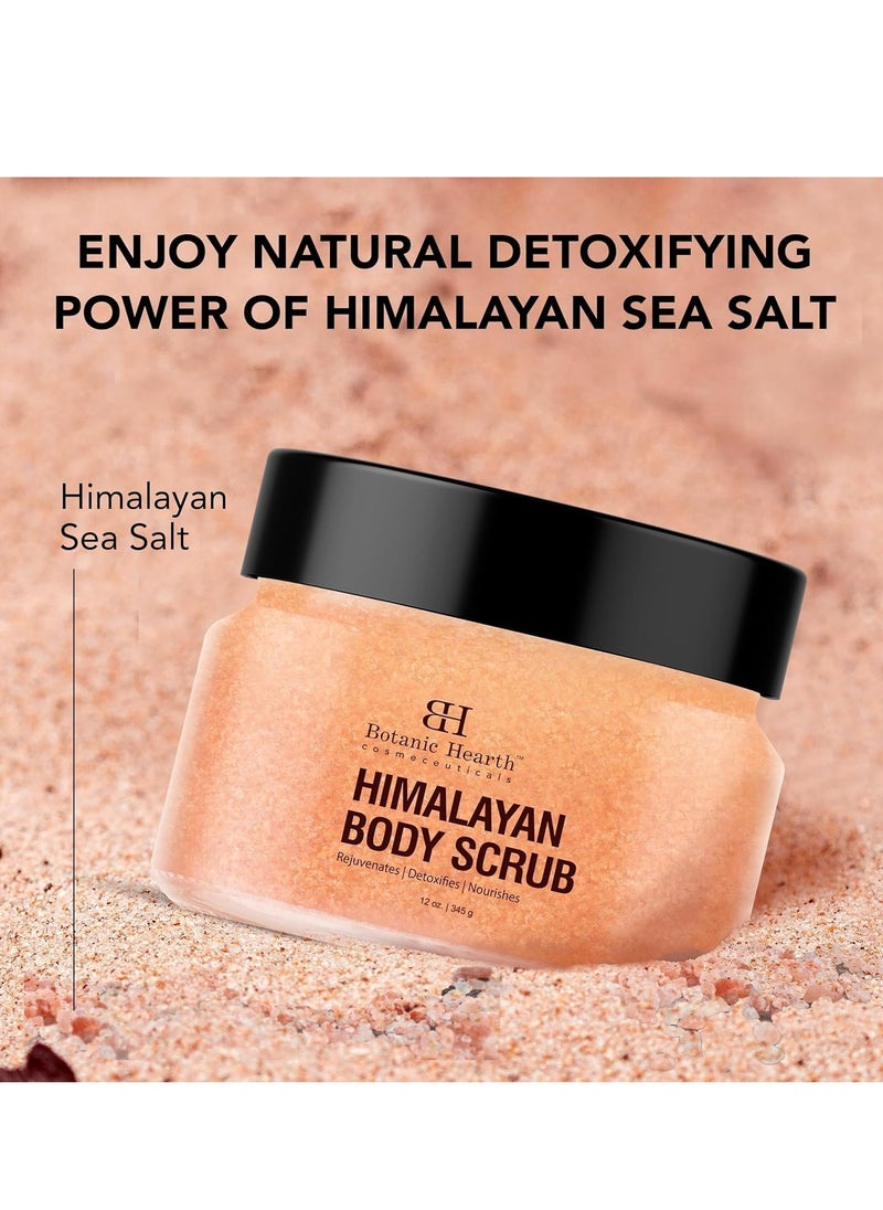 Botanic Hearth Botanic Hearth Himalayan Salt Body Scrub with Lychee Oil, Exfoliating Body Scrub act as Body Exfoliator & helps with Moisturizing Skin, Acne, Cellulite, Dead Skin Scars, Wrinkles 12 oz  - Image 2
