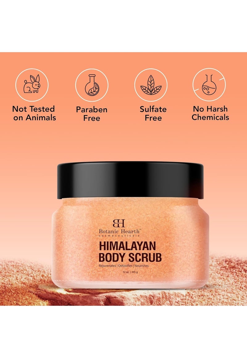 Botanic Hearth Botanic Hearth Himalayan Salt Body Scrub with Lychee Oil, Exfoliating Body Scrub act as Body Exfoliator & helps with Moisturizing Skin, Acne, Cellulite, Dead Skin Scars, Wrinkles 12 oz  - Image 4