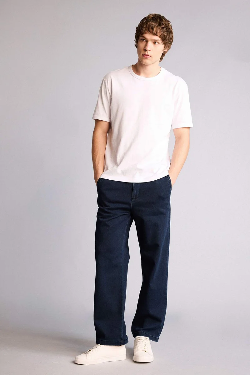 ديفاكتو Soft Textured Wide Leg Jeans