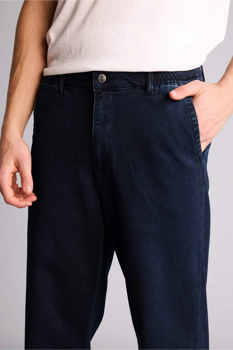 Defacto  Soft Textured Wide Leg Jeans for Men | Best Price UAE