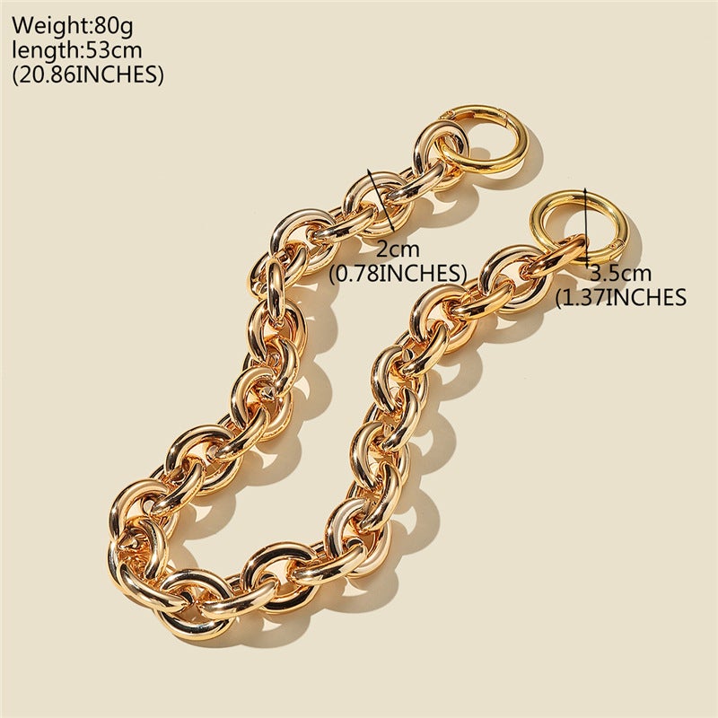 Women'S Shoulder Handbag Bag Chain Accessories Golden Chain Replacement Fadeless Thick Chain Cloud Bag With Direct Selling - Image 1