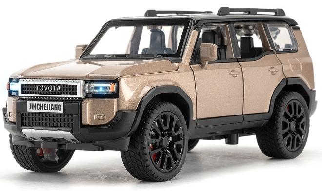 Model car 1:32 Alloy Collectible Prado Car Model Toy, Diecast Zinc Alloy Prado Pull Back Collectible Toy Car,  Sound and Light Pull Back Model Car for Kids Boy Girl Gift 15.3cm*6cm*6.5cm - Image 1