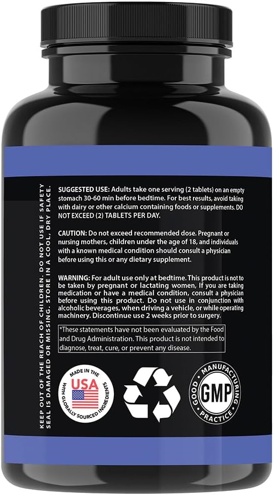 Angry Supplements جارسينيا كامبوجيا بي إم لفقدان الوزن والنوم مكمل طبيعي بالكامل مع جذر فاليريان والميلاتونين للمساعدة في حرق الدهون أثناء الليل وكبح الشهية ليلاً تركيبة نباتية زجاجة واحدة - Image 2