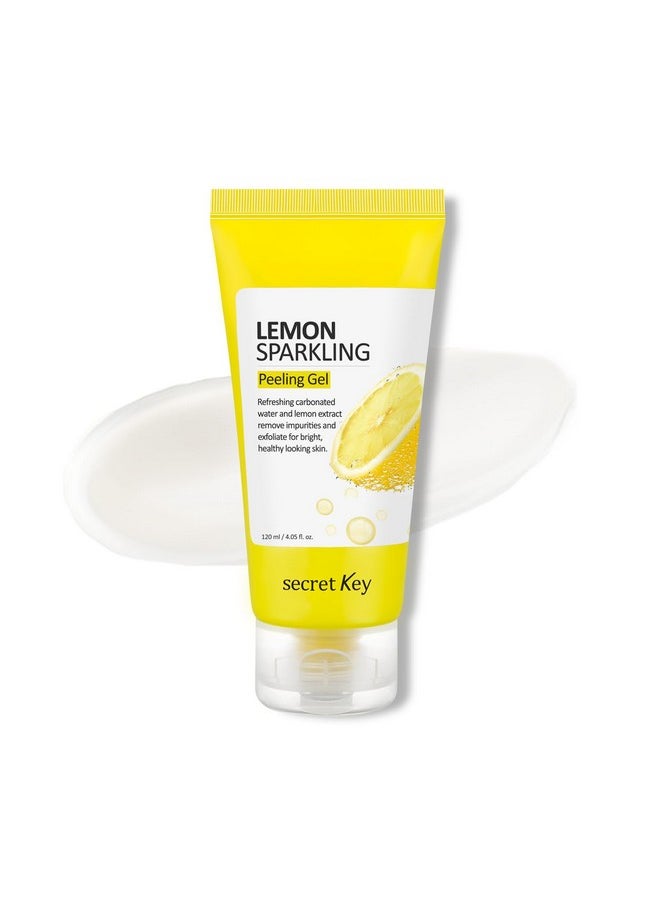 Secret Key SECRETKEY Lemon Sparkling Peeling Gel, Deep Cleansing, Exfoliation, Skin Moisturization, Low Irritation for Sensitive Skin fl. 4.05 oz / 120 ml, Vitamin C and Refreshing Carbonated Water Synergy  - Image 1