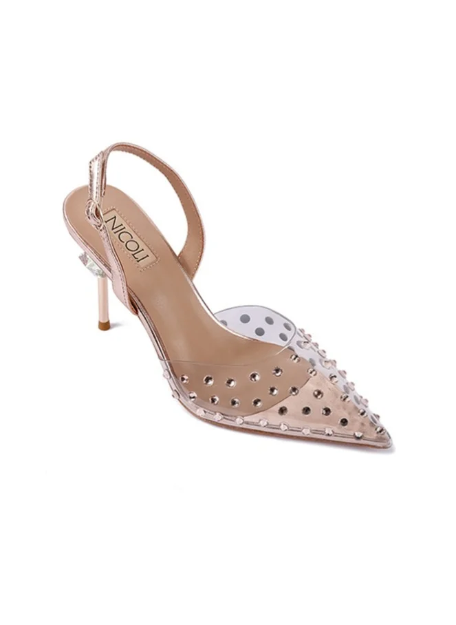 نيكولي Women's Luxury Embellished Pump Heel