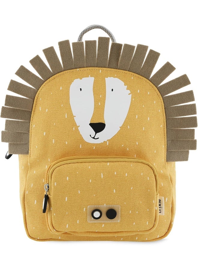 Trixie Mr. Lion Small Backpack - Water Repellent Kids Bag - Image 1