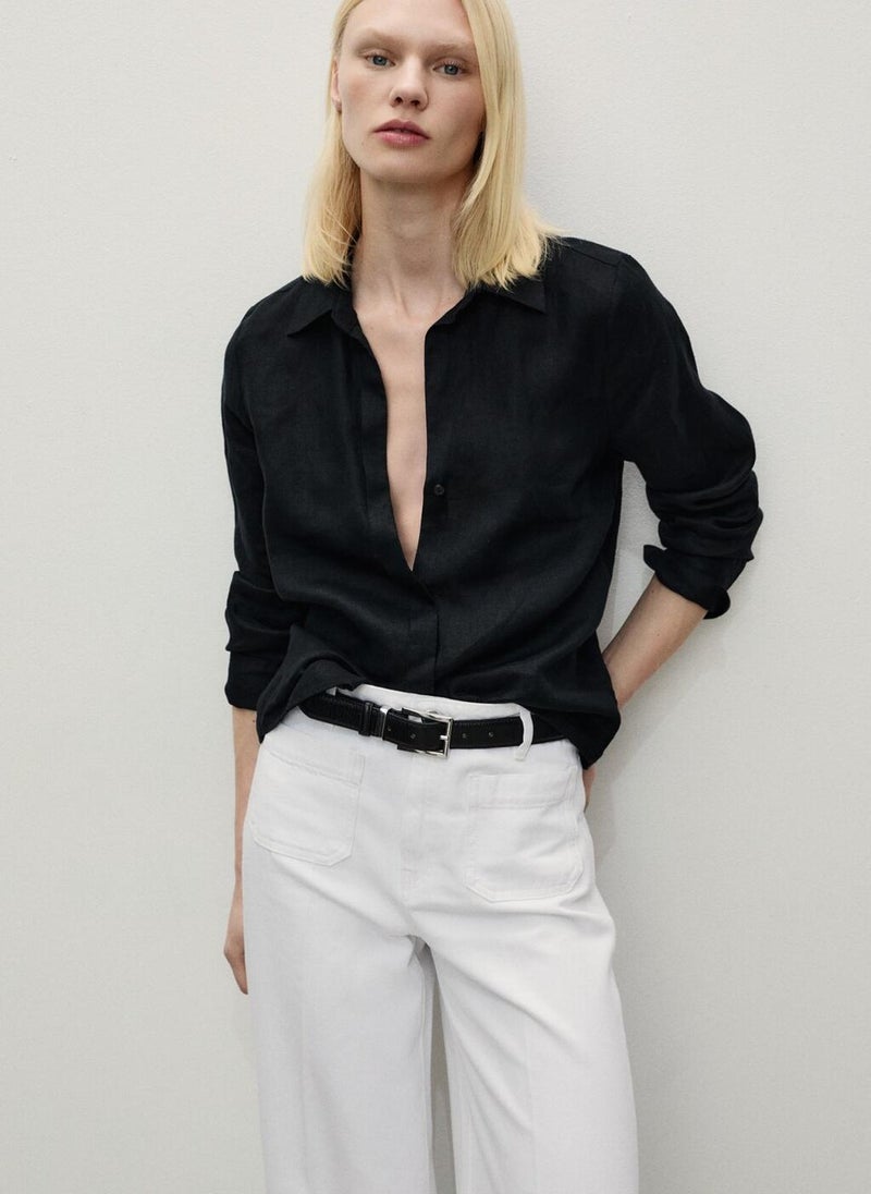 MANGO Wideleg Jeans With Pockets  - Image 4