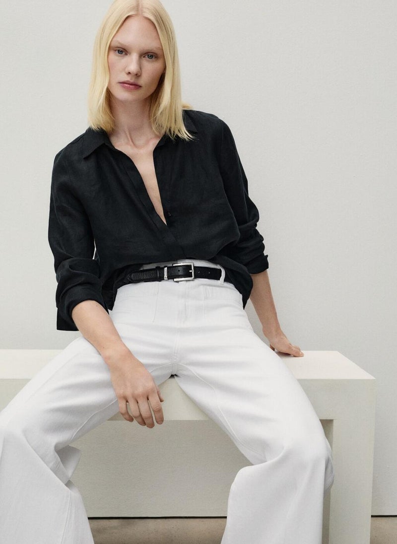 MANGO Wideleg Jeans With Pockets  - Image 3