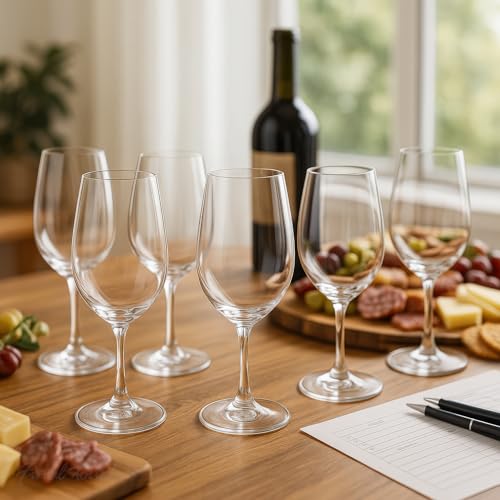 Final Touch ISO INAO Wine Tasting Glasses Set of 6 - Lead-Free Crystal for Red, White, Sparkling, Rosé - 7¼ oz Capacity - Ideal for Wine Tastings and Events (WGT406) - Image 2