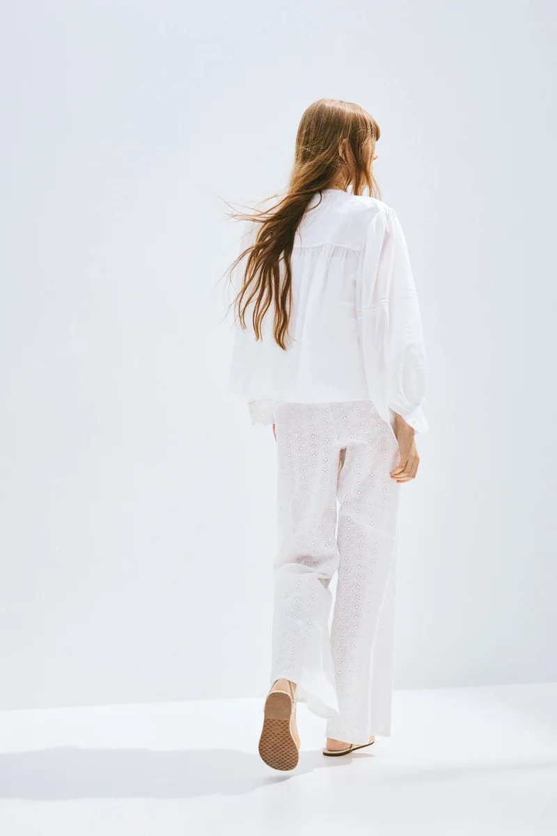 H&M Straight drawstring trousers