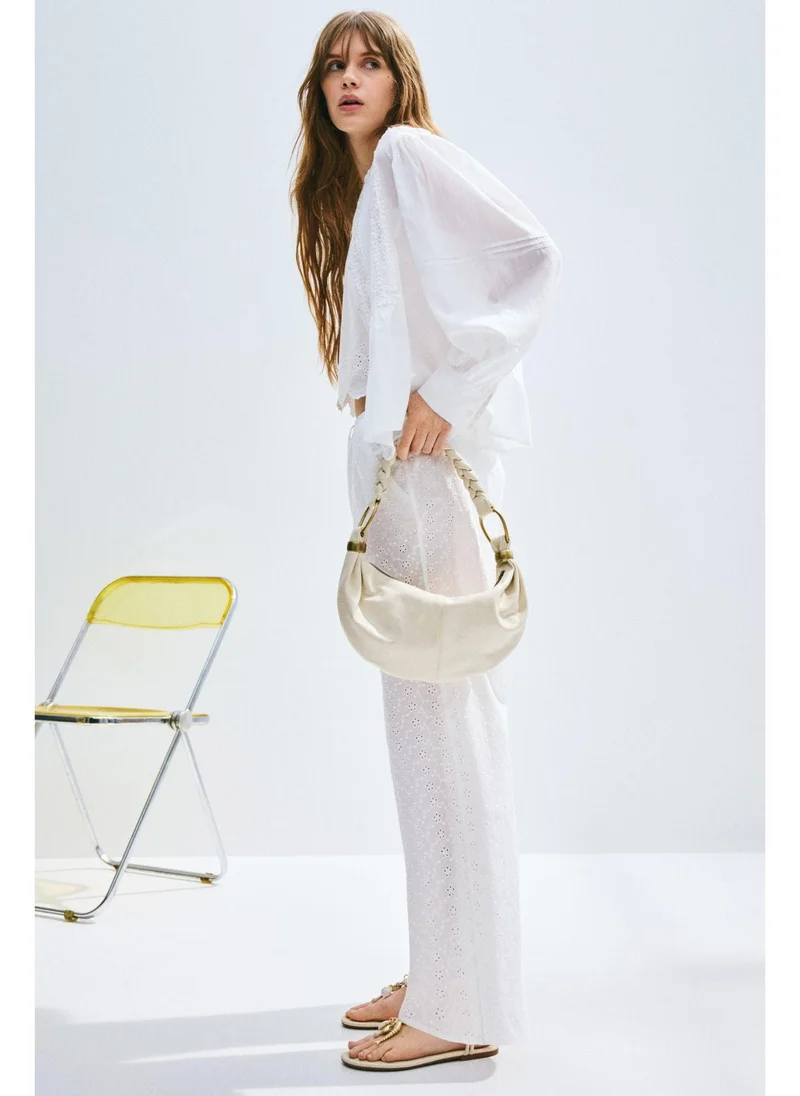 اتش اند ام Straight drawstring trousers