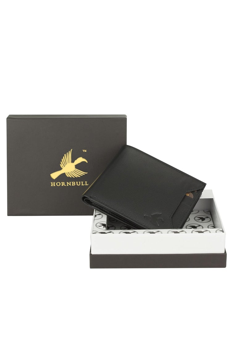 HORNBULL Men's Black Rigohill Leather Wallet | PHBW85 (3Y5K)  - Image 4