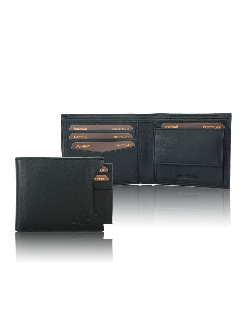 HORNBULL Men's Black Rigohill Leather Wallet | PHBW85 (3Y5K)  - Image 2