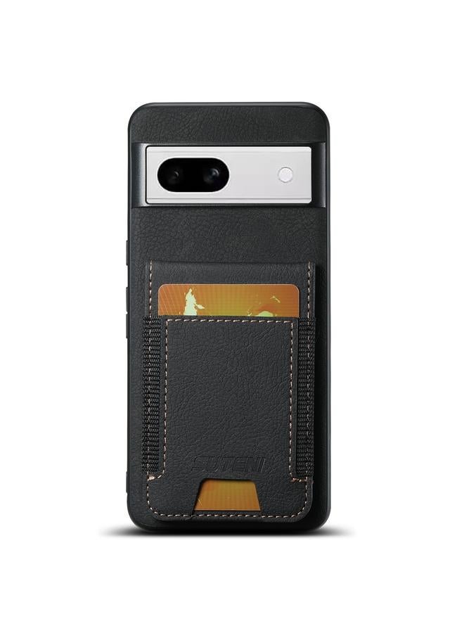 Suteni Case For Google Pixel 8a H03 Litchi Leather Card Bag Stand Back Phone Case - Image 1