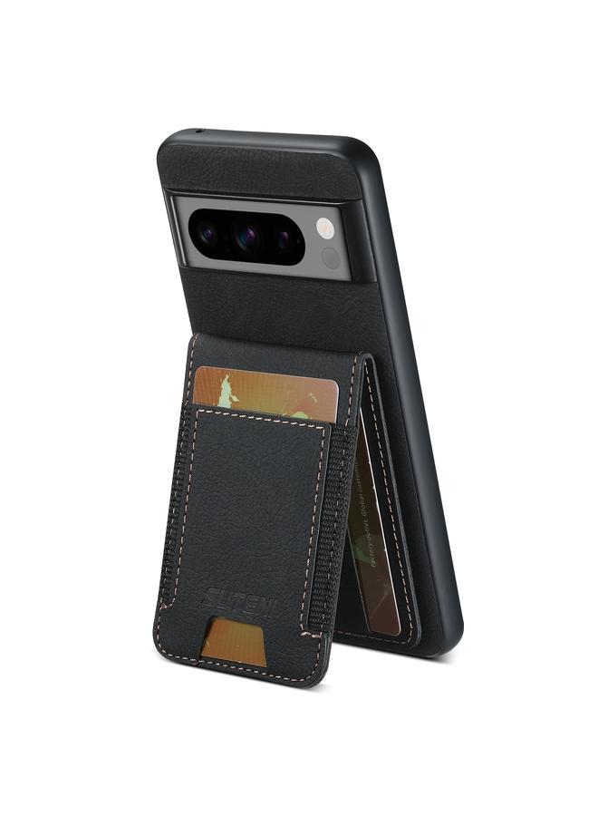 Suteni Case For Google Pixel 8a H03 Litchi Leather Card Bag Stand Back Phone Case - Image 3