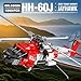 Reobrix HH60J Rescue Helicopter Building SetMilitary Army Helicopter Toy Aircraft Model KitAirplane Building Bricks 33026Plane Model Collectible Home DecorGifts for Adults Boys Kids 141093 PCS - Image 4