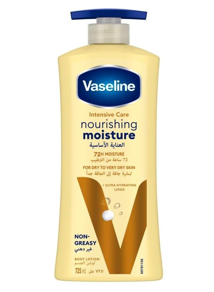 فازلين لوشن فازلين للعناية المركزة بالجسم، بخلاصة الشوفان النقي، لوشن مرطب أساسي للبشرة الجافة واليدين، 725 مل - Image 1