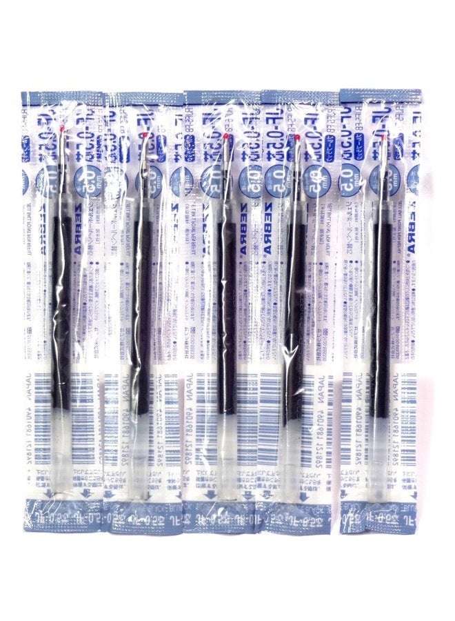 Zebra Technologies Zebra 0.5mm Blue Black Ink Refill (JF-0.5), for Zebra Sarasa Clip 0.5 Gel Ballpoint Pen(JJ15-FB), × 5 Pack/total 5 pcs (Japan Import) [Komainu-Dou Original Package] - Image 2