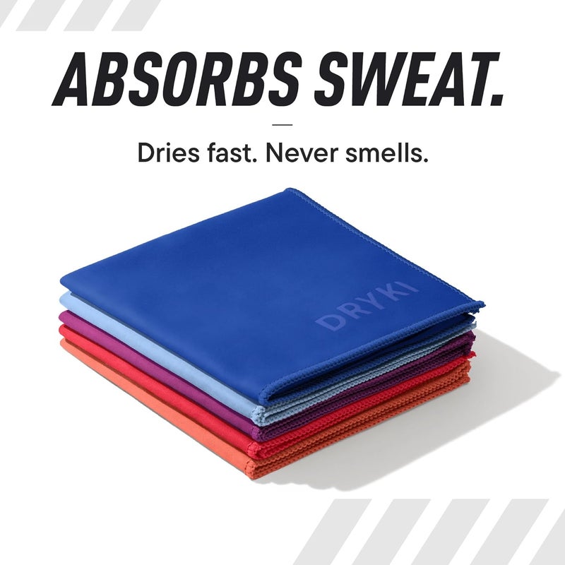 DRYKI Sweat Absorbing Handkerchief Towels - Sport Microfiber for Wicking Sweat from Hands, Face, Body - Image 3