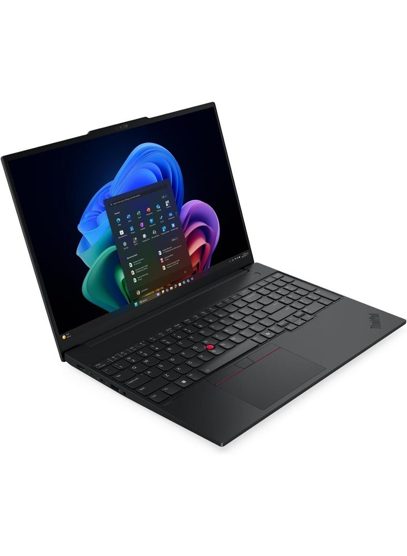 لينوفو لابتوب لينوفو ثينك باد E16 الجيل 3، شاشة WUXGA IPS مقاس 16 بوصة، معالج Intel Core Ultra 7 258V، ذاكرة وصول عشوائي 32 جيجابايت LPDDR5X، قرص تخزين SSD بسعة 512 جيجابايت، رسومات Intel Arc Graphics 140V، لوحة مفاتيح إنجليزية بإضاءة خلفية، أسود اللغة الإنجليزية - Image 3