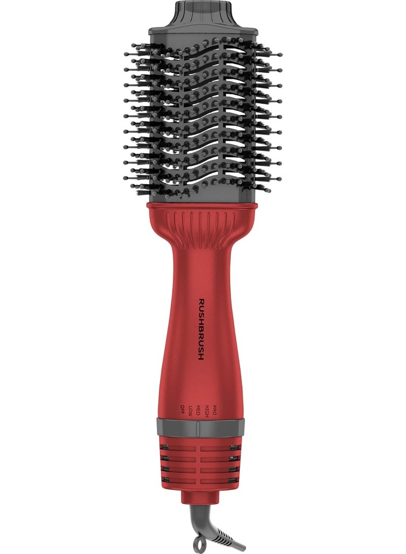 Rush Brush V3 Pro Volumizing Styler - Ceramic - 19 mm - 1400 Watts - 4 Heat Settings - Nylon Bristles and Teeth for Detangling  - Image 4