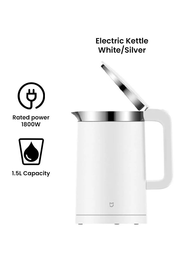 Xiaomi Smart Temperature Control Kettle 1.5 L 1800 W YM-K1501 White/Silver - Image 2