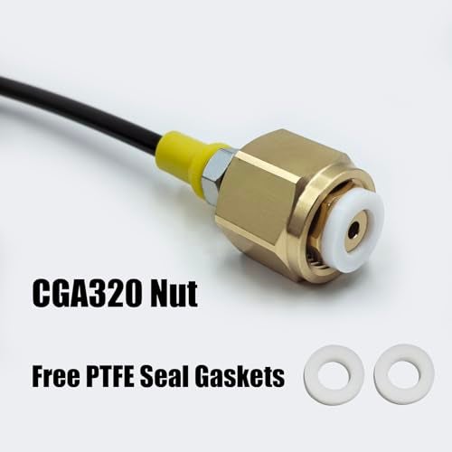 Aopkeo Soda Machine Sparkling Water Maker Carbon Dioxide Fill Station Adapter TR214 for External CO2 Tank with 98 Inches Hose Kit and 8mm Male Quick Disconnect Connector - Image 3