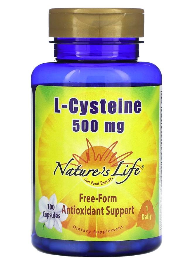 Nature's Life - L-Cysteine 500 mg 100 Capsules - Image 1