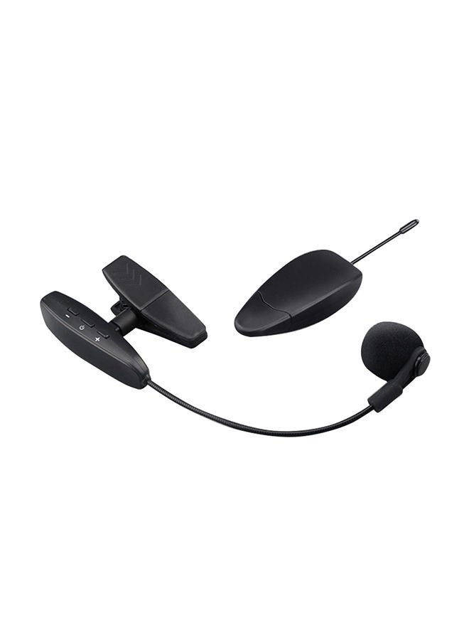 NIBEMINENT UHF Transmission Noise Reduction Wireless Microphone Brass Instrument I5242-A Black