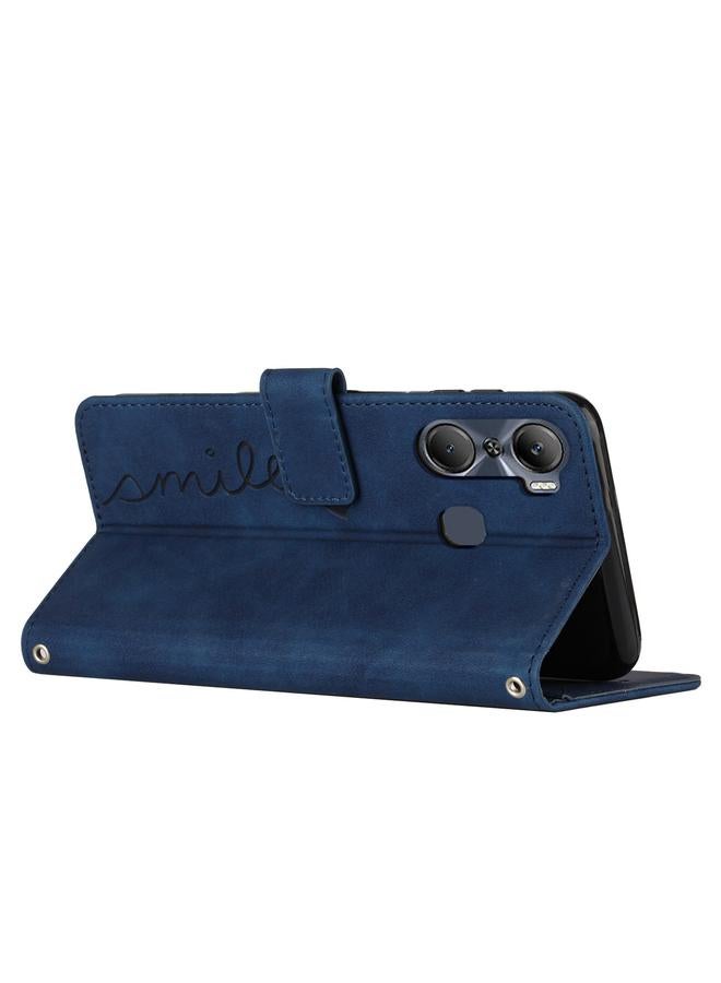 اس-توب جراب هاتف Infinix Hot 12 Pro مصنوع من الجلد بتصميم على شكل قلب - Image 3