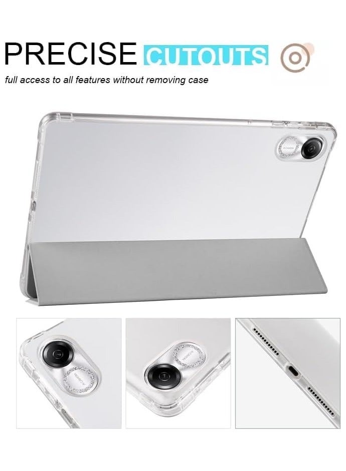عام حافظة متوافقة مع Honor Pad X8 Pro/Honor Pad X9 بحجم 11.5 بوصة، حافظة رفيعة وخفيفة الوزن توفر حماية، غطاء ذكي مقاوم للصدمات مع غلاف خلفي شفاف وحامل قلم. - Image 3