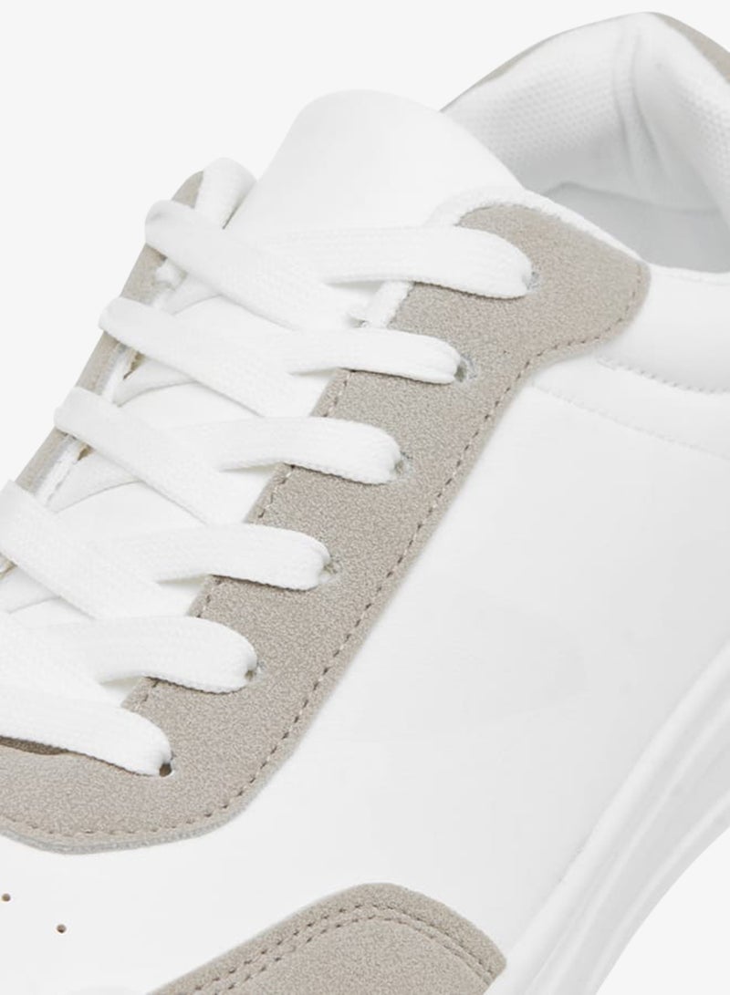 LBL by Shoexpress Men's Panelled Lace-Up Sneakers - Image 4