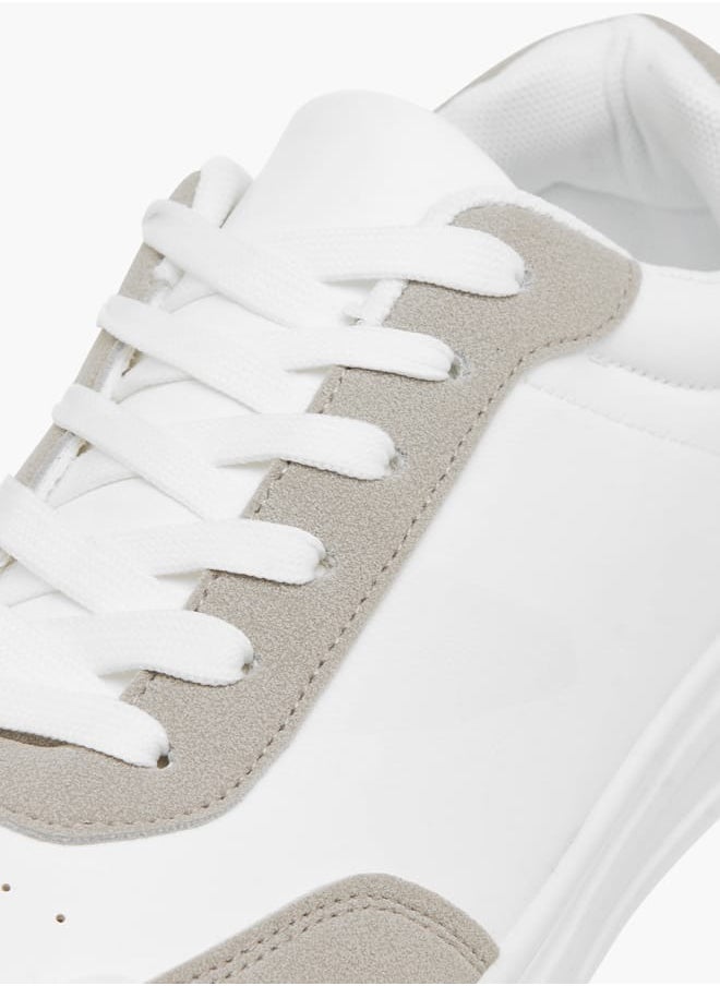 LBL by Shoexpress Men's Panelled Lace-Up Sneakers  - Image 4