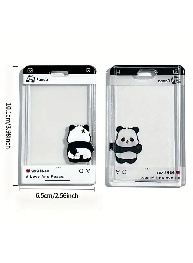 Panda Design Retractable Lanyard ID Holder For School Office And Public Transport - Image 3