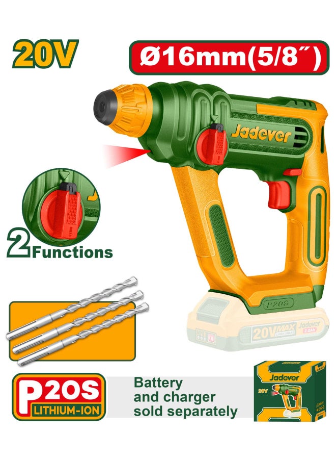 Jadever JADEVER Cordless rotary hammer JDLM1516